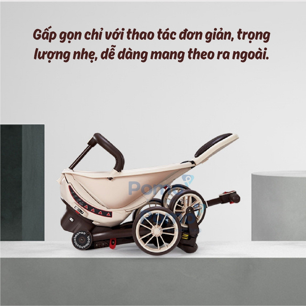 Xe đẩy gấp gọn đảo chiều cho bé Baobaohao V18 Plus, dodungmevabe1
