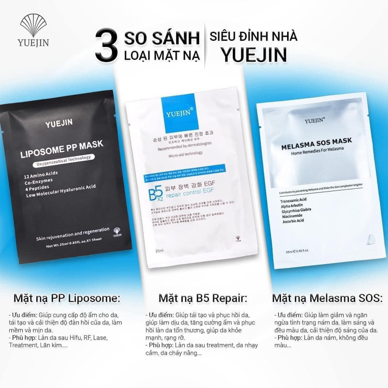 Mặt Nạ B5 Yuejin Repair Control YUEJIN Tăng Đàn Hồi Và Cấp Ẩm Cho Da nhà SANDOER vh03
