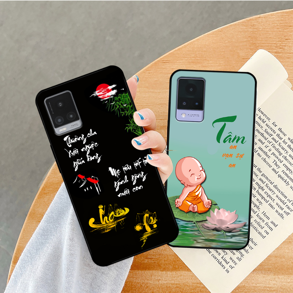 Ốp lưng Vivo V20 - Vivo V21 in hình phong cách chữ thư pháp cha mẹ, tài lộc