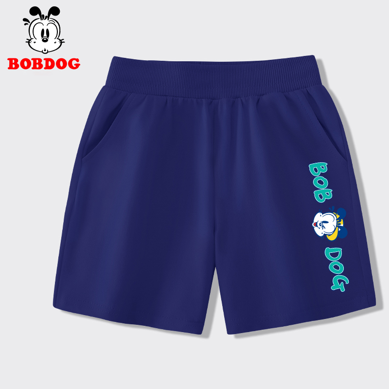 Quần đùi bé trai BOBDOG, quần đùi trẻ em chất liệu da cá cạp chun co dãn cho bé BQ01