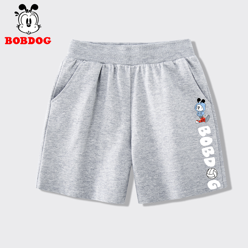 Quần đùi bé trai BOBDOG, quần đùi trẻ em chất liệu da cá cạp chun co dãn cho bé BQ01
