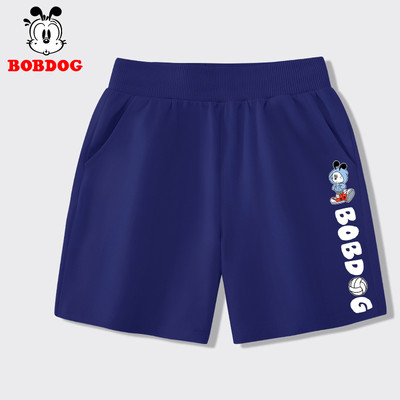 Quần đùi bé trai BOBDOG chất liệu da cá cạp chun co dãn thoáng mát in hình cho bé
