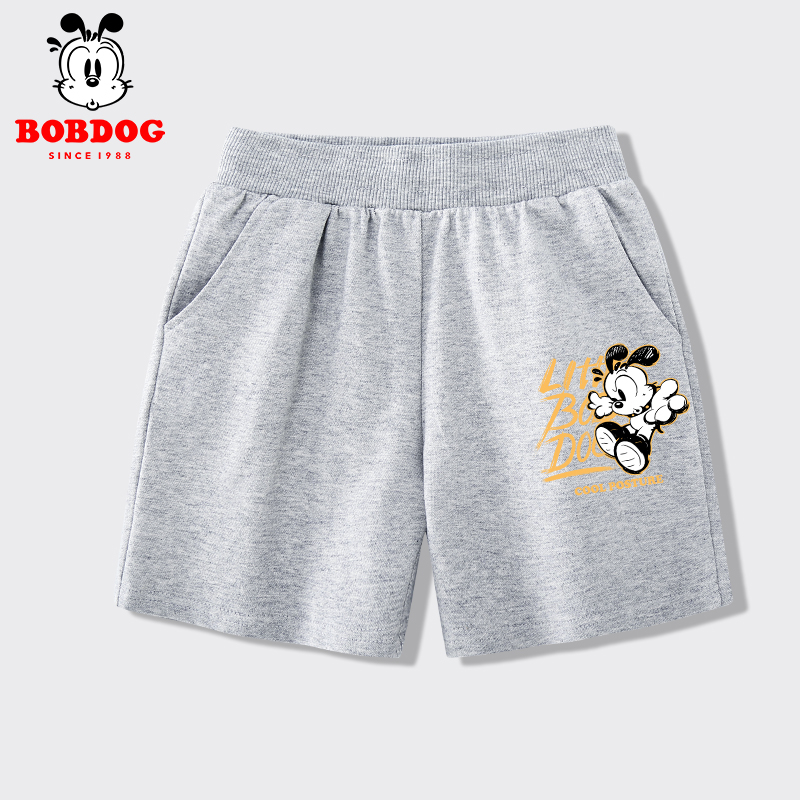 Quần đùi bé trai BOBDOG, quần đùi trẻ em chất liệu da cá cạp chun co dãn cho bé BQ02