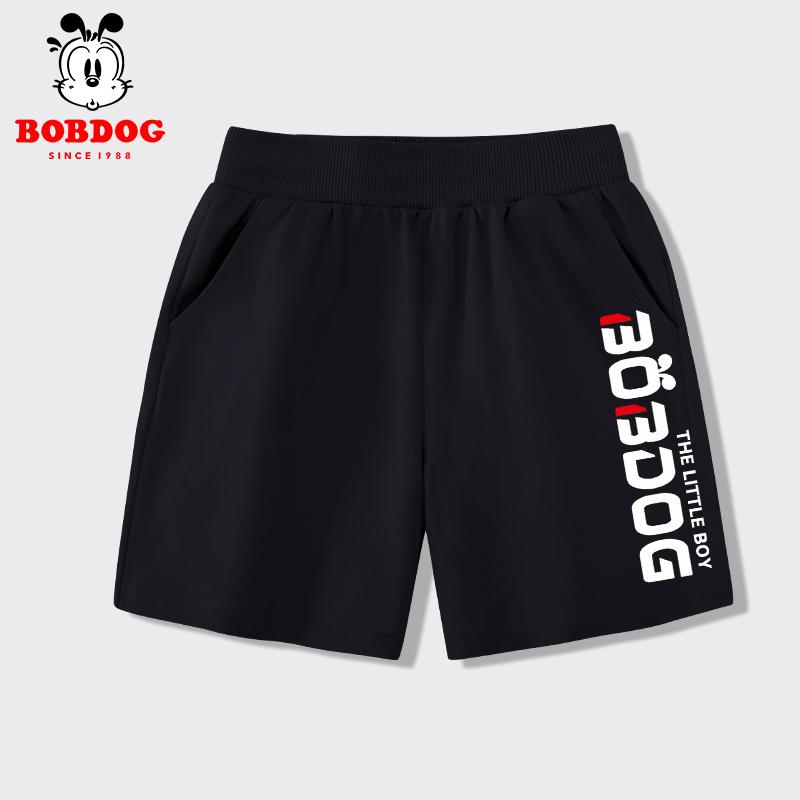 Quần đùi bé trai BOBDOG, quần đùi trẻ em chất liệu da cá cạp chun co dãn cho bé BQ02