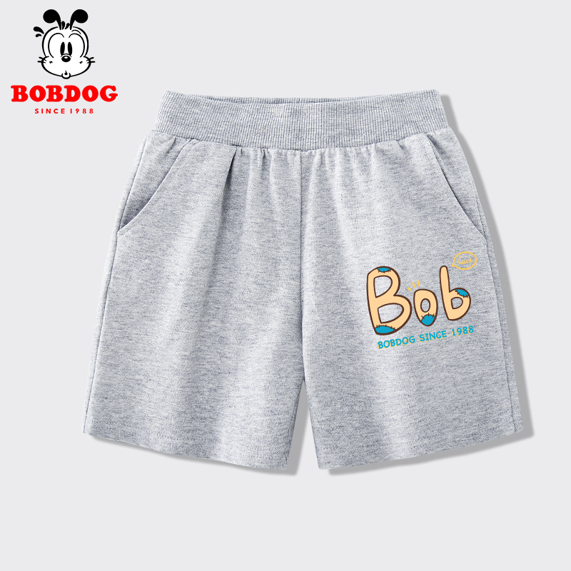 Quần đùi bé trai BOBDOG, quần đùi trẻ em chất liệu da cá cạp chun co dãn cho bé BQ02