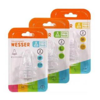 Núm ty cổ hẹp wesser s/m/l/+ - shop em bé