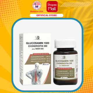 Viên Nén GLUCOSAMIN 1500 CHONDROITIN PLUS MSM tăng cường sức khỏe xương khớp - CHÍNH HÃNG 100% MEDIPHAR USA