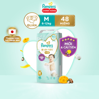 QT_Pampers Tã Bỉm Quần PAMPERS Nhật Thượng Hạng Size M 48 miếng 6-12kg