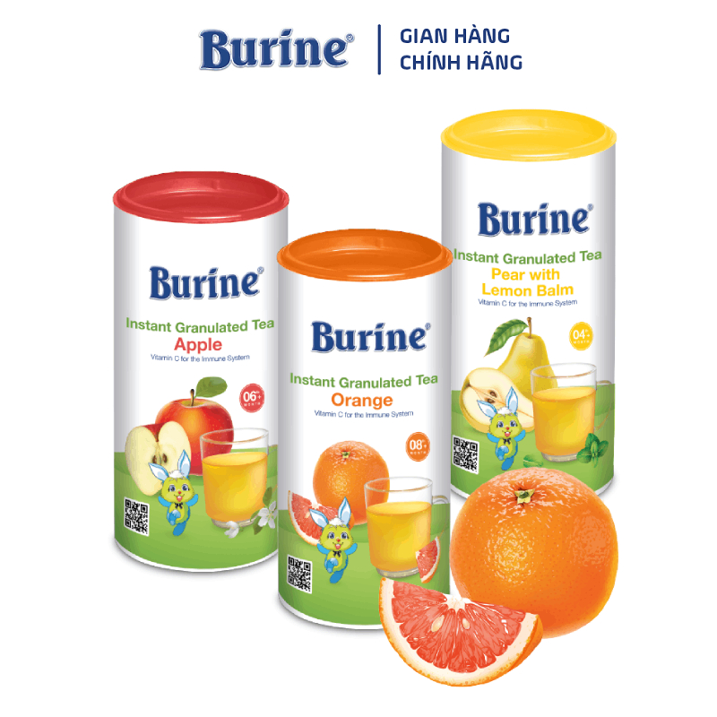 Trà cốm hoa quả HiPP Burine 200g bổ sung Vitamin C, tăng đề kháng dành cho bé từ 1 tháng tuổi