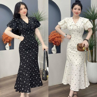 ĐẦM HOA THIẾT KẾ TAY PHỒNG NHẸ NHÀNG XINH XẮN - SHOP LINH TRANG