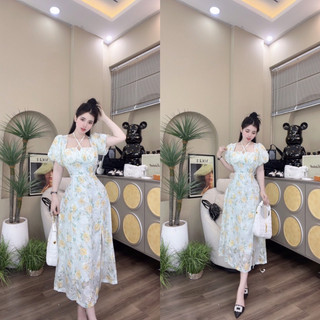 ĐẦM HOA TIỂU THƯ VOAN SẺ TÀ XINH XẮN - SHOP LINH TRANG BOUTIQUE