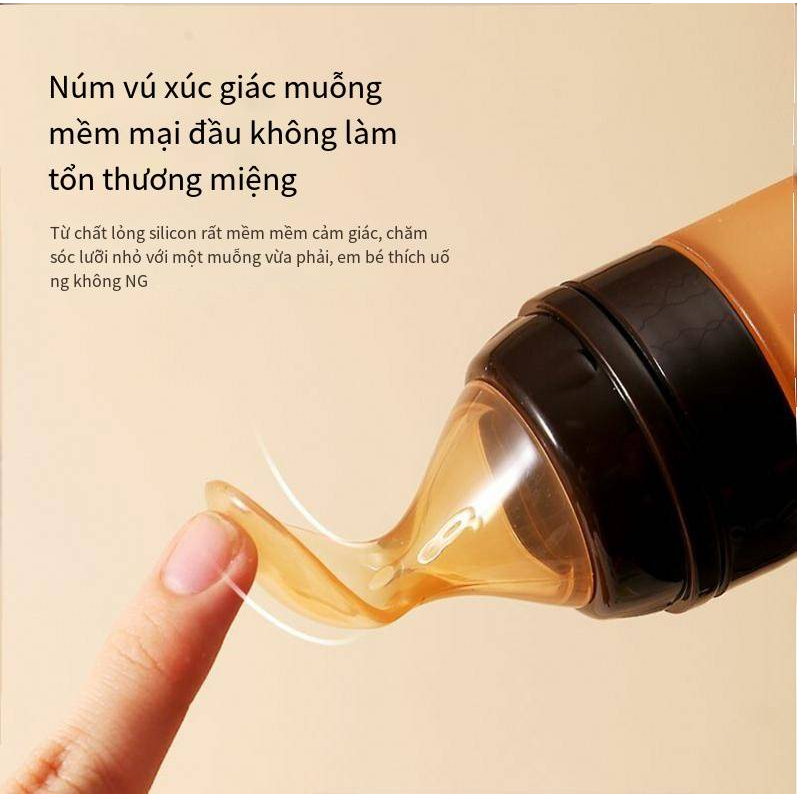Sản Phẩm Dành Cho Bà Mẹ Và Trẻ Em Bình Gạo Dạng Bóp Cho Bé/Dụng Cụ Cho Bé Ăn Thức Ăn Bổ Sung/Thìa Silicon Cấp Thực Phẩm