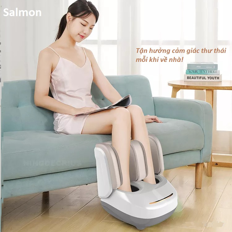 Máy massage Chân Bắp phân hạng Cao Cấp Salmon S300-8D 360 độ- Mát xa thư giãn bàn chân, bắp chân