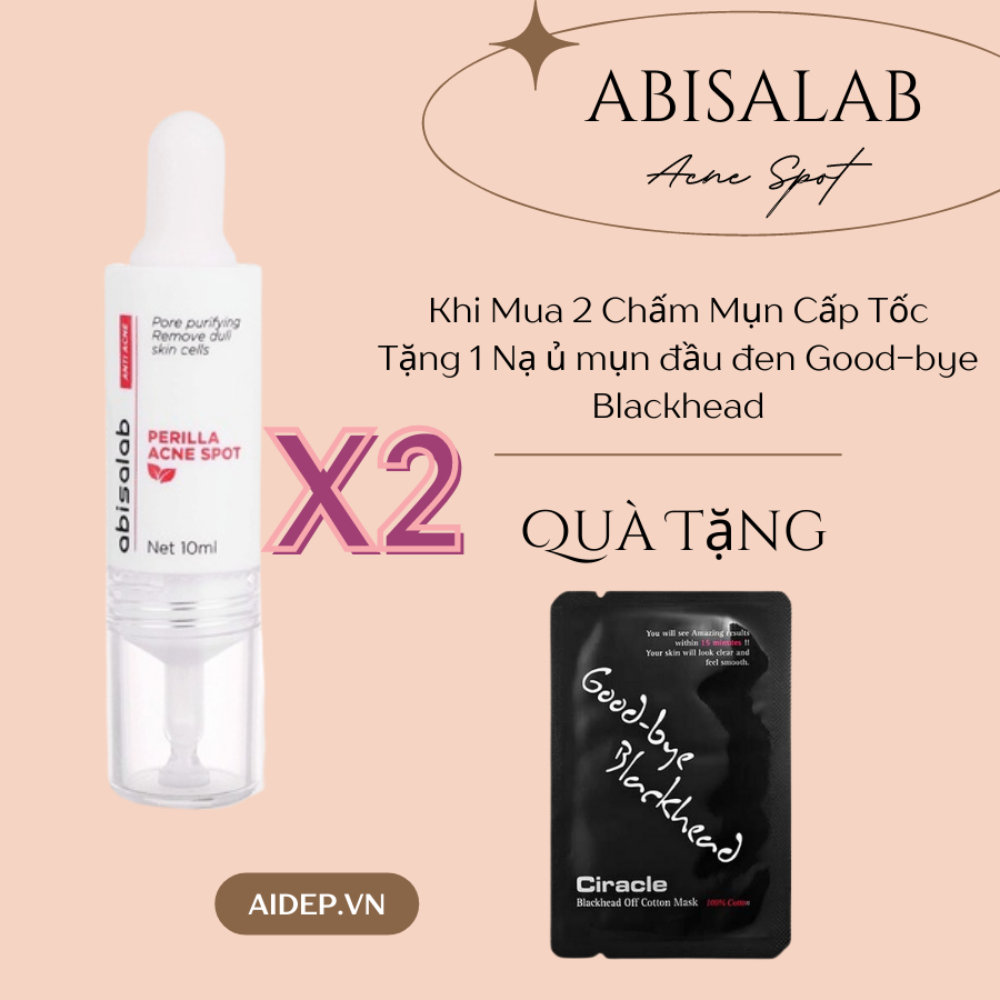 Tinh Chất Giảm Viêm Giảm Mụn Tức Thì Perilla Acne Spot ABISALAB