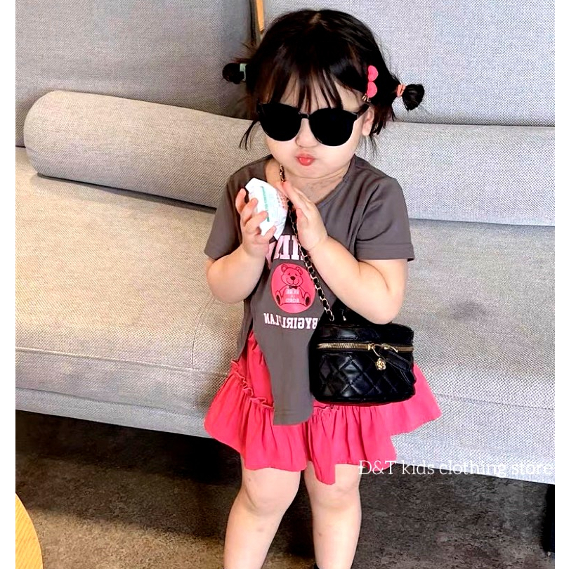Bộ đồ bé gái, set bộ chân váy cho bé gái từ 8-20kg