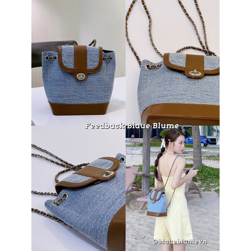 𝐁𝐥𝐚𝐮𝐞𝐁𝐥𝐮𝐦𝐞🦋 Balo Denim độc lạ cá tính