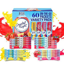 60 gói bột trái cây pha nước CRYSTAL LIGHT ít calo xuất xú Mỹ