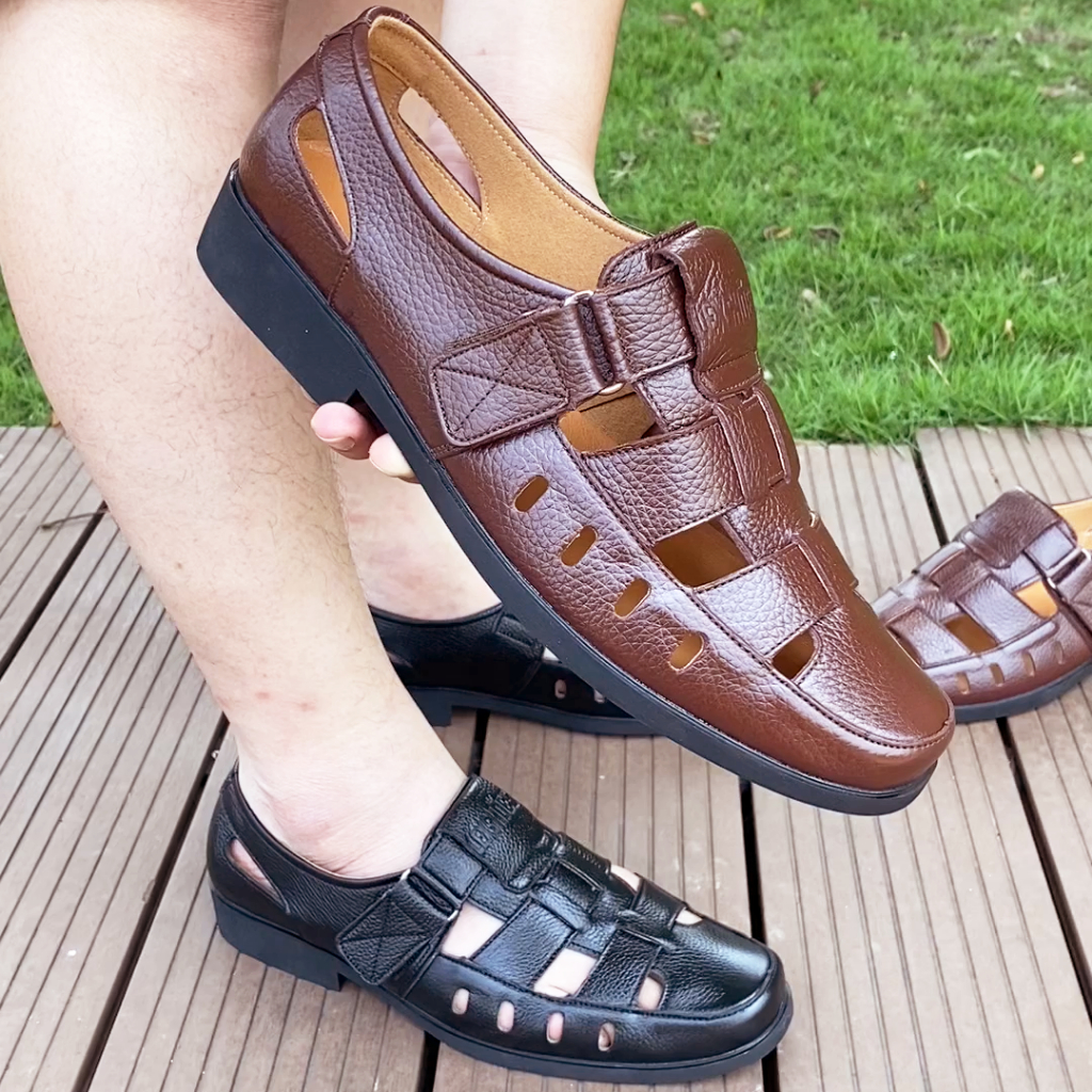 Giày nam trung niên LEXSHOES giày da bò LEX07 cao cấp bảo hành 1 năm