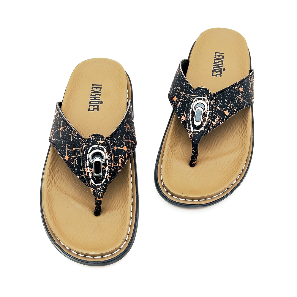 Dép Da Nam SPLD02 Thương hiệu Lex Shoes