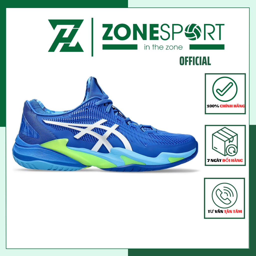 Giày Asics Court FF 3 Novak Xanh Dương - Giày Chuyên Tennis thiết kế cao cấp phối màu nổi bật tính năng vượt trội