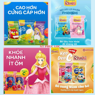 Kẹo dẻo ích nhi, tăng sức đề kháng ích nhi, kẹo canxi-D ích nhi,Calci D ích nhi ( dây 10 gói)