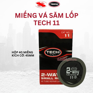 Hộp 40 miếng vá săm ô tô, xe máy đa năng Tech 11 (Tròn, 45mm)