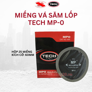 Hộp 25 miếng vá săm lốp xe ô tô bố chéo và bố thẳng Tech MP-0