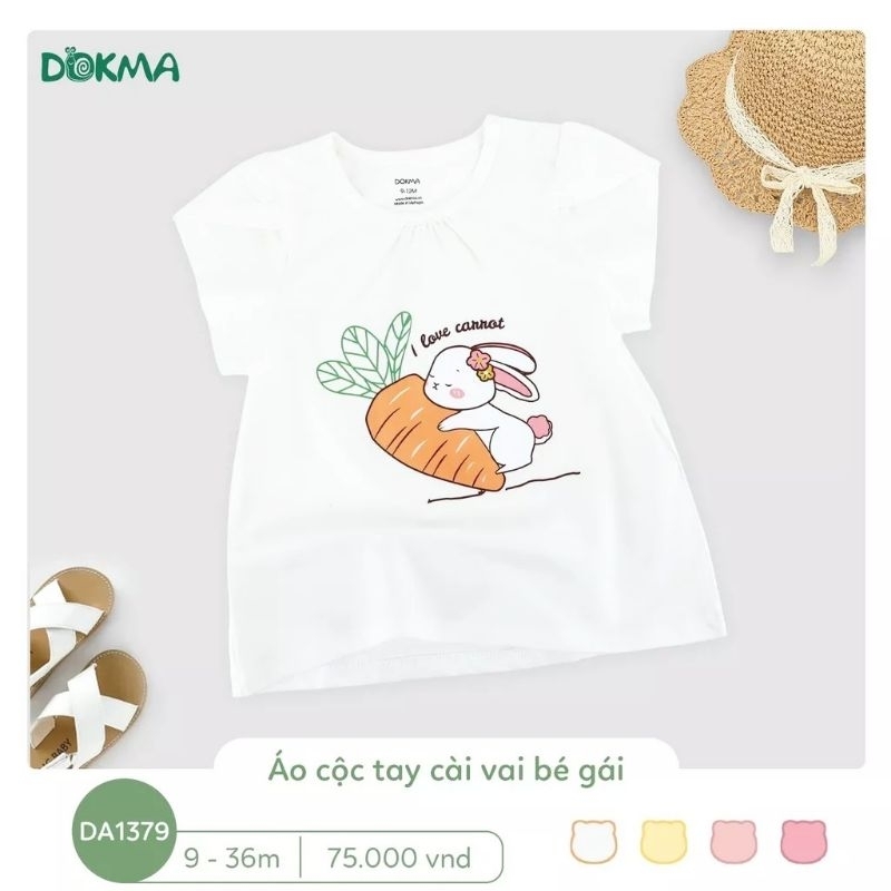 Áo cộc tay bé gái Dokma 6-36M DA1379