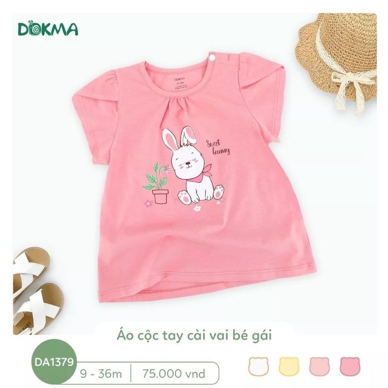 Áo cộc tay bé gái Dokma 6-36M DA1379