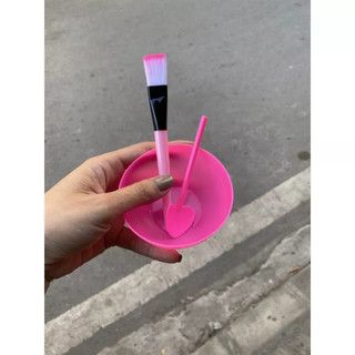 Combo Bát + Chổi +Thìa+ Thìa Đắp Mặt Nạ