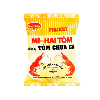 Mì Miliket tôm chua cay (thùng 30 gói) loại 75g