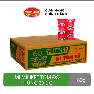 Mì tôm đỏ Miliket loại 80g