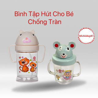 Bình Tập Uống Nước Cho Bé, Bình Tập Hút Việt Nhật 200ml - 300ml