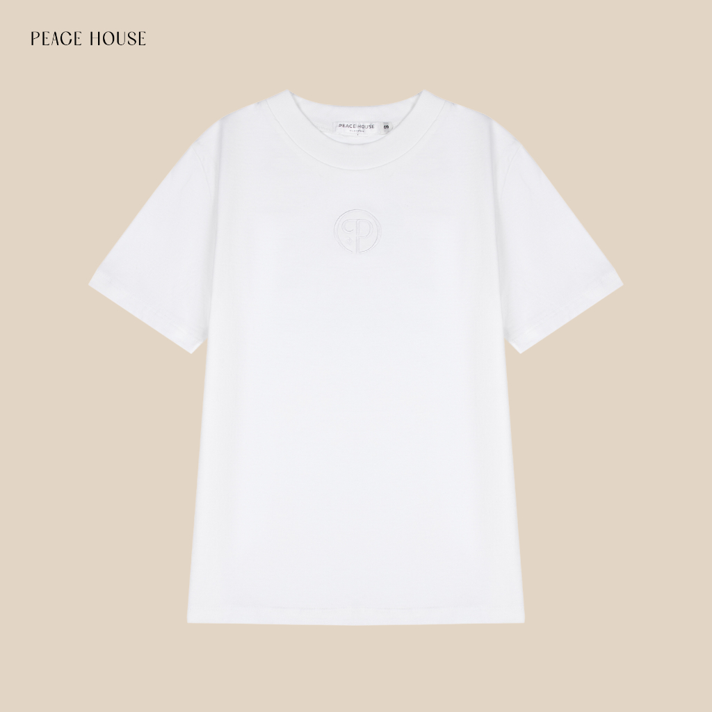 Áo baby tee thêu l.o.g.o PH , Peace House Clothing