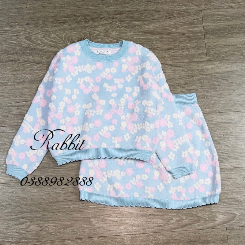Bộ len Primark hoa nổi