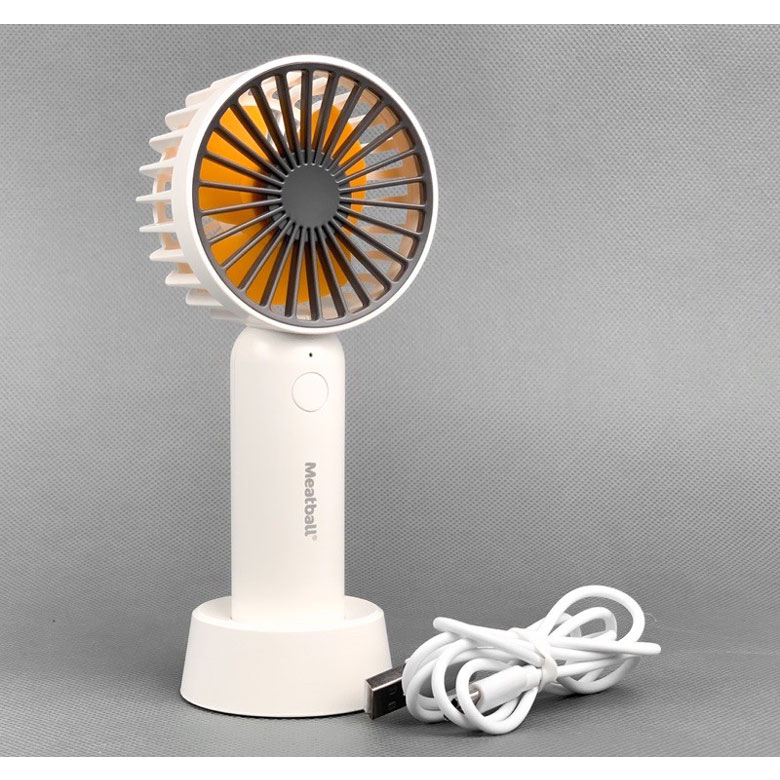 Quạt PISEN Meatball Handheld Mini Fan F822 vàng/ trắng - Bảo hành 18 tháng