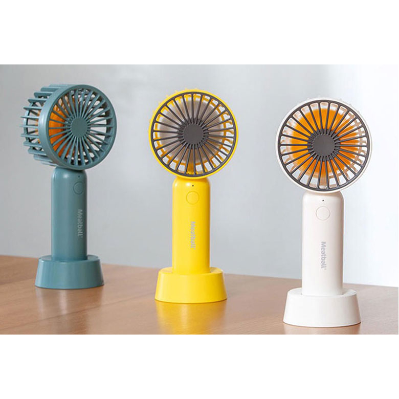 Quạt PISEN Meatball Handheld Mini Fan F822 vàng/ trắng - Bảo hành 18 tháng