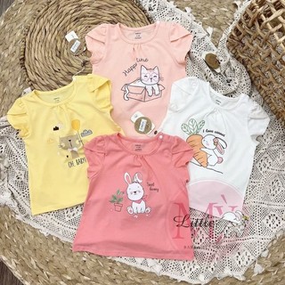 Áo cộc tay bé gái Dokma 6-36M DA1379