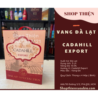 Vang đỏ đà lạt cadahill export 13 3 lít