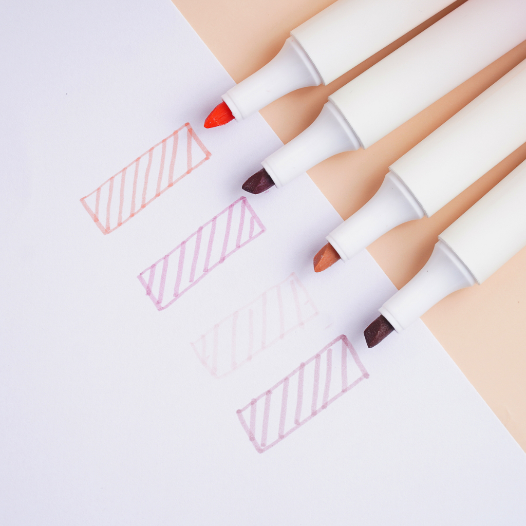 Hộp 4 Bút Màu Highlight Gradual Cao Cấp, Tông Màu Pastel Nổi Bật Ghi Nhớ Và Trang Trí HP7256