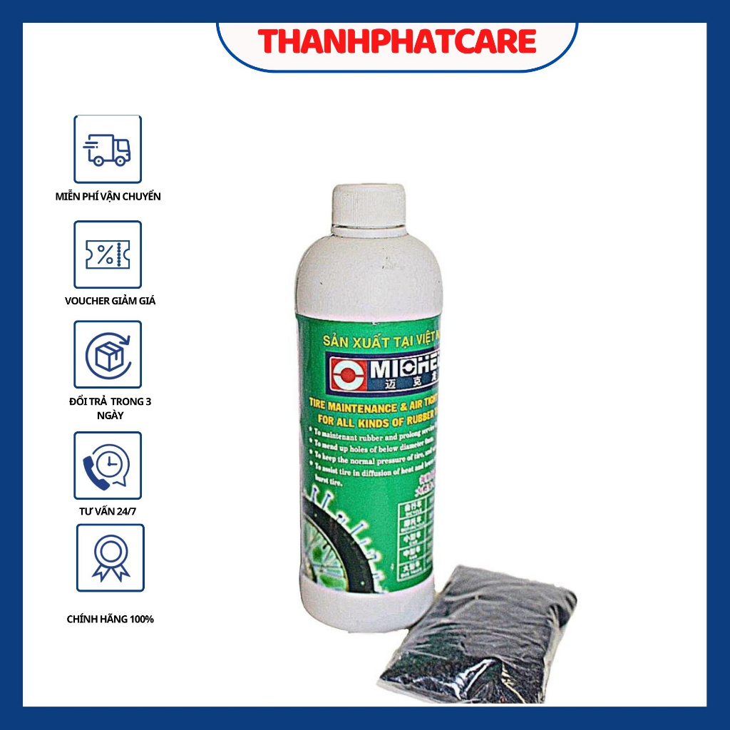 (Sỉ) 35 Chai Keo nước tự vá cho xe máy (vỏ không ruột)