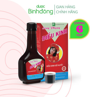Combo 6 chai Song Phụng Điều Kinh Dược Bình Đông Bổ huyết, Điều hòa kinh nguyệt, Giảm đau bụng kinh