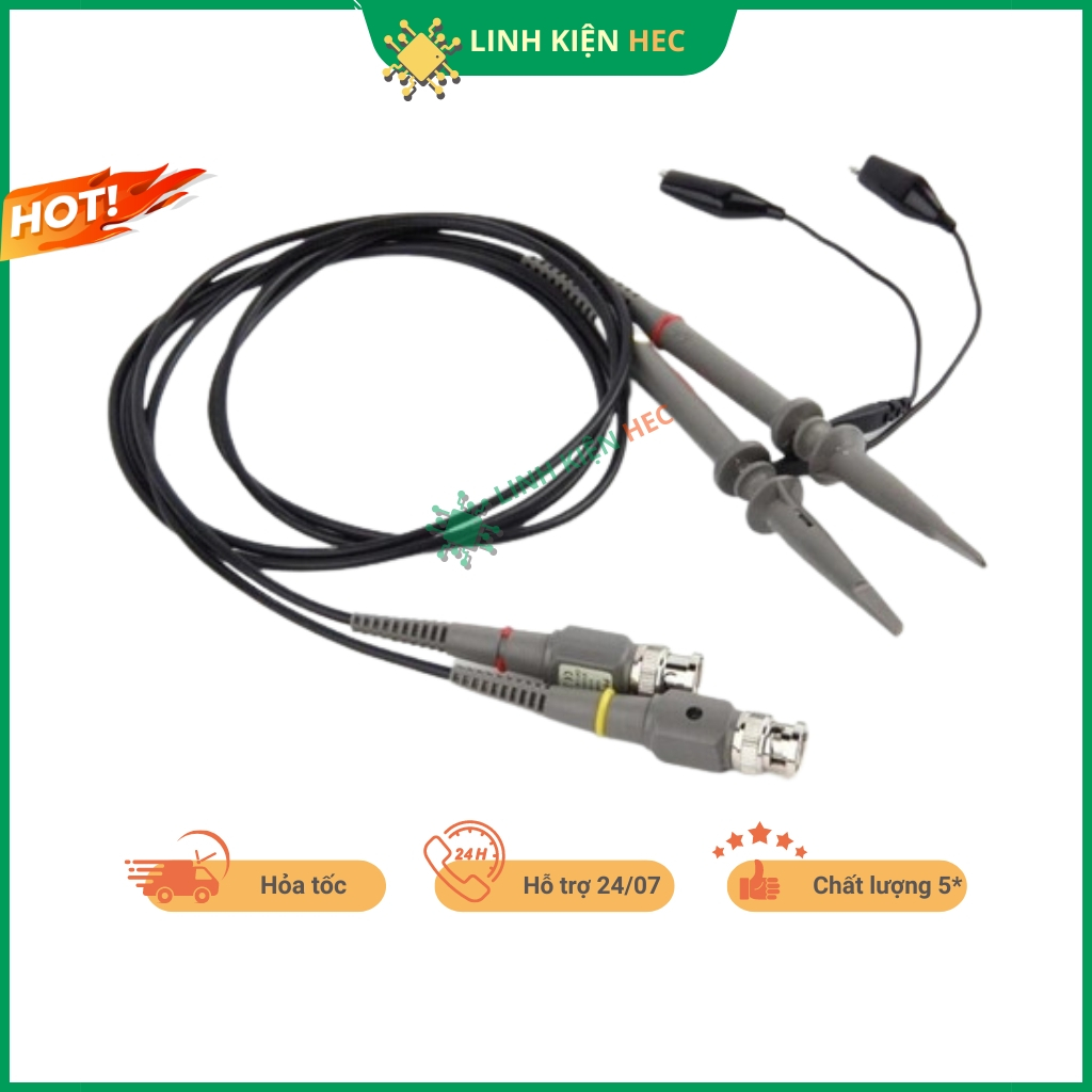 Que đo dây đo máy hiện sóng 100Mhz siêu bền linh kiện hec