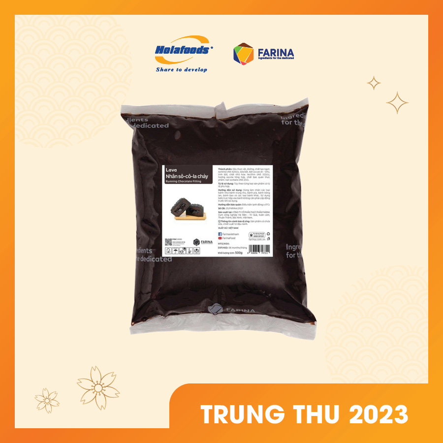 Nhân bánh trung thu Lava sô cô la chảy
