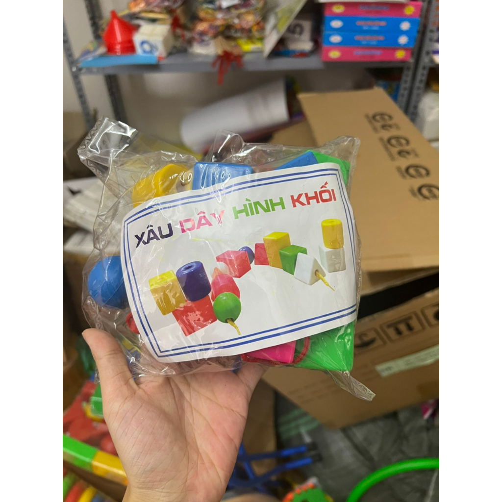 Bộ xâu thông minh xâu hạt đồ chơi mầm non thông tư 02
