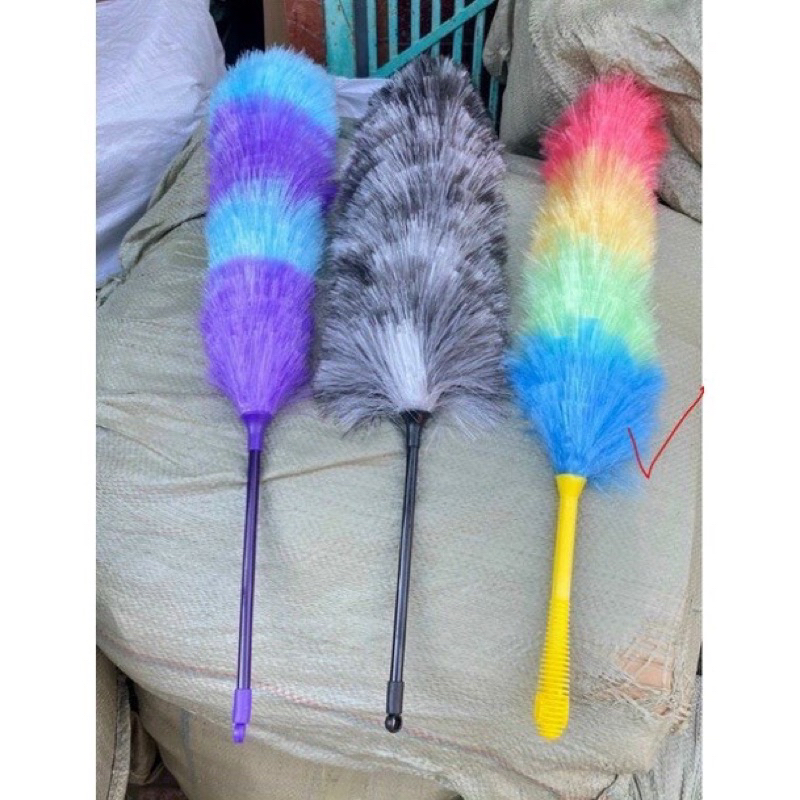Set 2 Chổi lông gà lớn dây Nylon Cây quét bụi tủ bàn ghế Phất trần