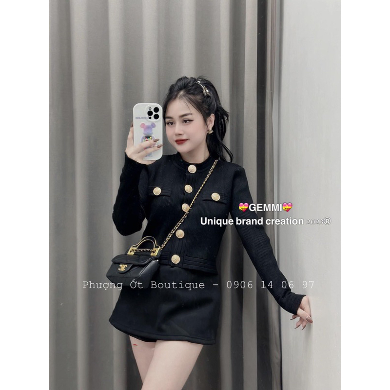 Áo Len Dài Tay Khuy Vàng Bal mannn Hot Hit