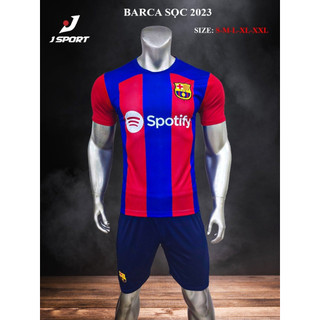 Quần áo đá bóng câu lạc bộ barcelona thun lạnh cao cấp