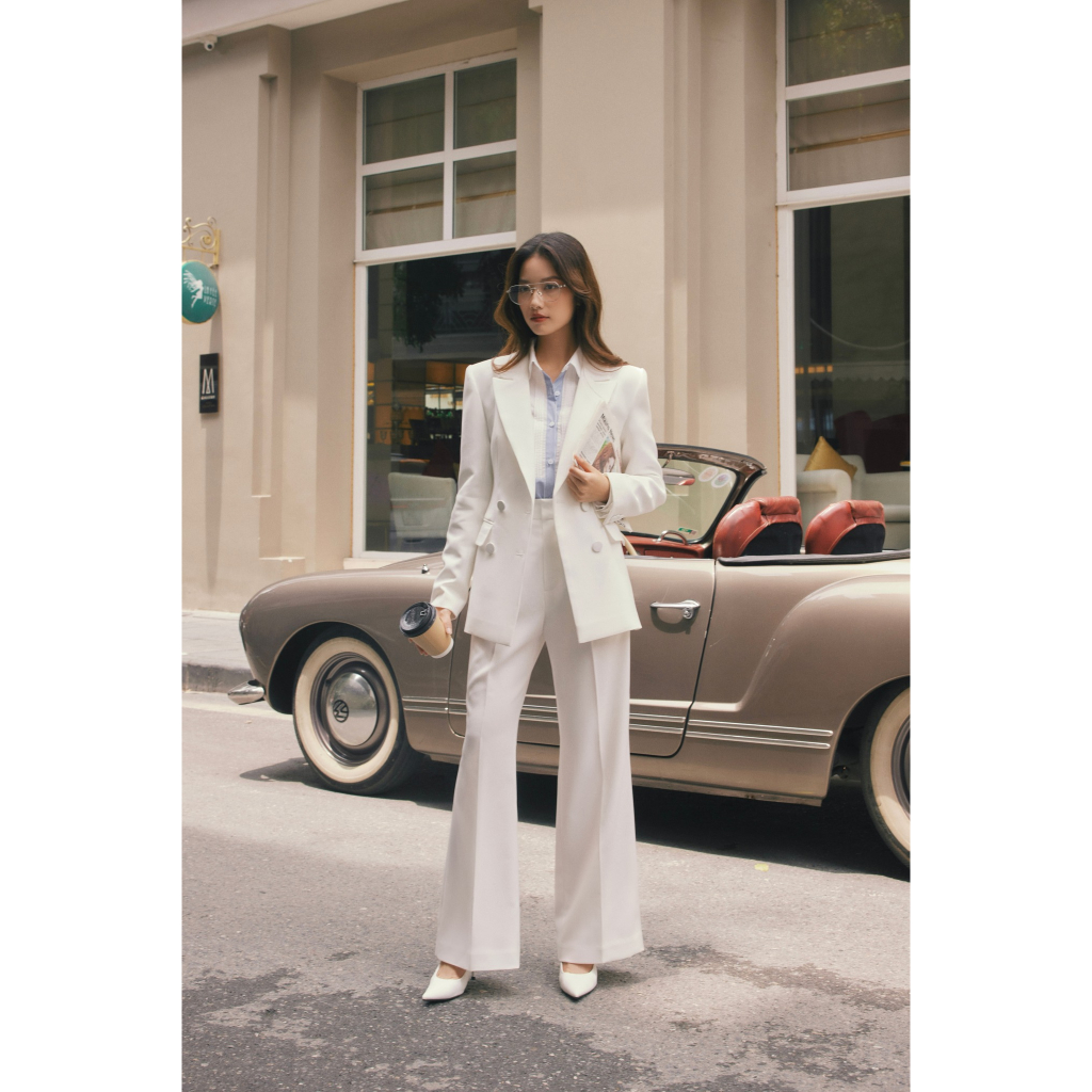 Áo vest Tuxedo White Label Blazer HUONG BOUTIQUE HBVEST233