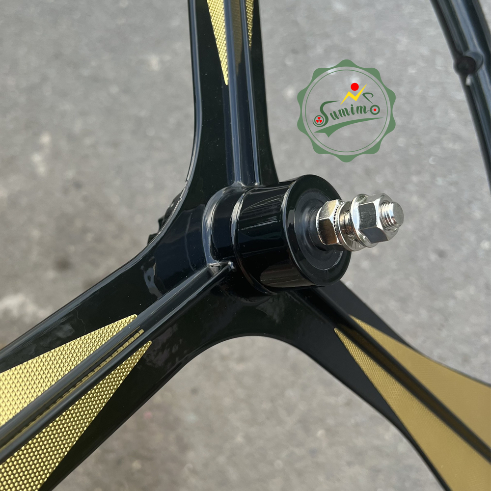Bánh trước mâm đúc 3 đao ACCRUE cho xe đạp fixed gear